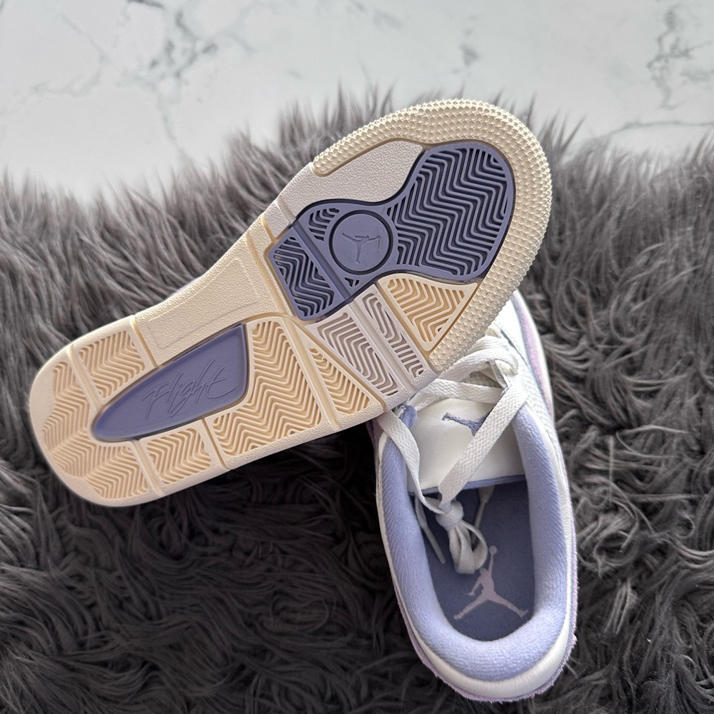 Jordan Women's Athletic Shoes White and Purple - Picture 10 of 11
